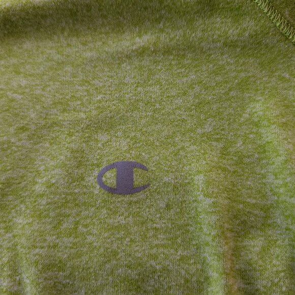 Champion Size XL Long Sleeve T-Shirt Tee Top Thumbholes Lime Green - Picture 6 of 7